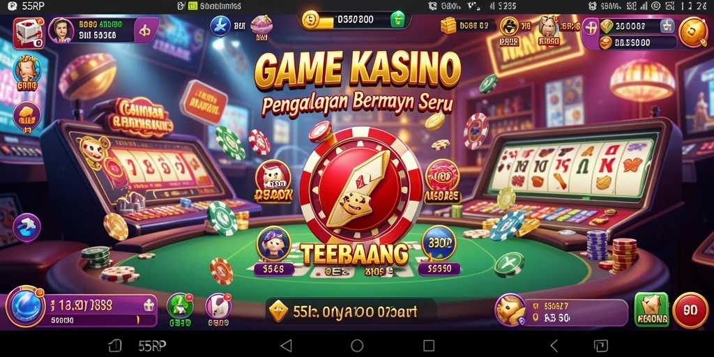 Gameplay seru dan menarik di aplikasi Kasino 55RP.