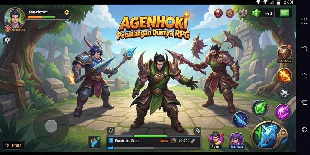 Screenshot gameplay AGENHOKI menampilkan aksi pertarungan yang menegangkan.