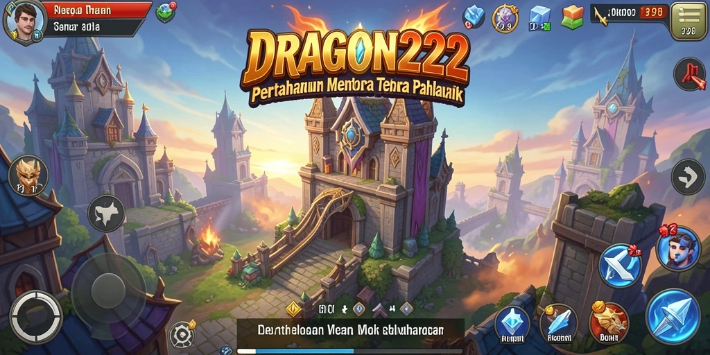 Screenshot gameplay DRAGON222 menampilkan intense Tower Defense action.