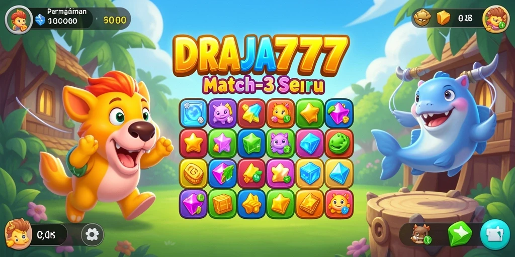 Gameplay DRAJA777 yang seru dengan grafis gemerlap.