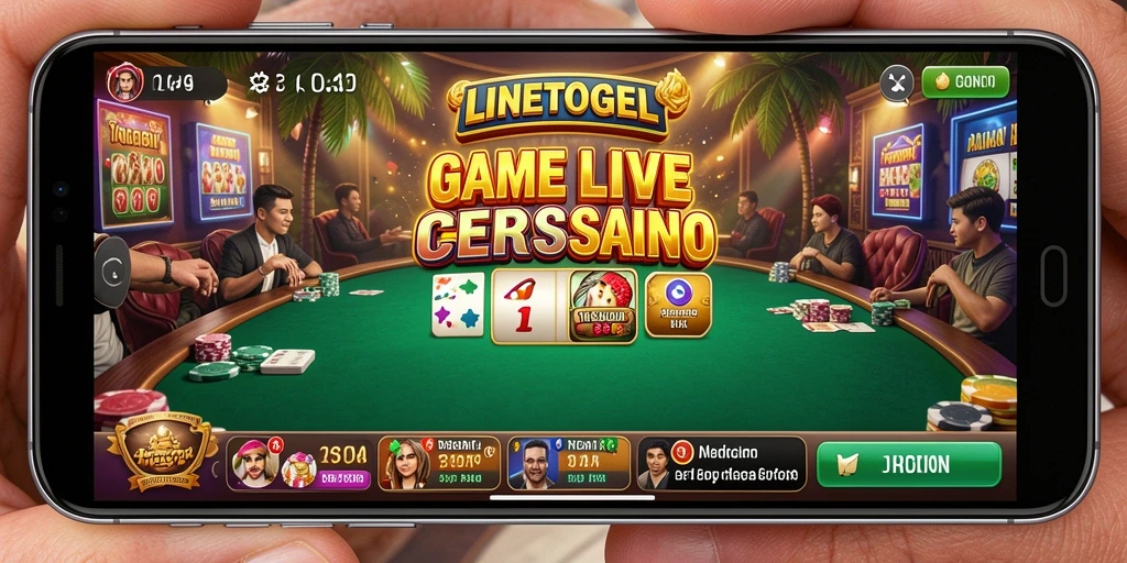 Tampilan gameplay Live Casino yang seru dan interaktif di LINETOGEL.