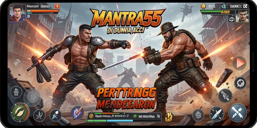 Gameplay seru dan menantang dalam MANTRA55.
