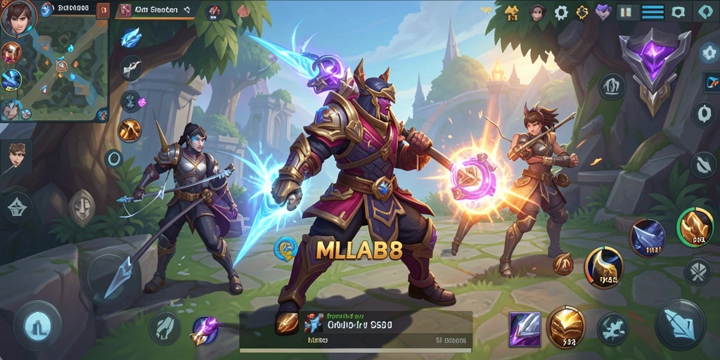 Screenshot gameplay menarik dari MLBB8 dengan berbagai tantangan arcade.