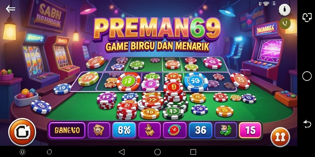 Tampilan menarik dari gameplay Bingo di PREMAN69.