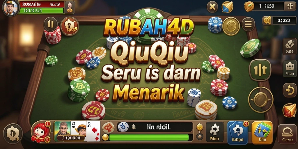 Screenshot RUBAH4D menampilkan gameplay QiuQiu yang mendebarkan.