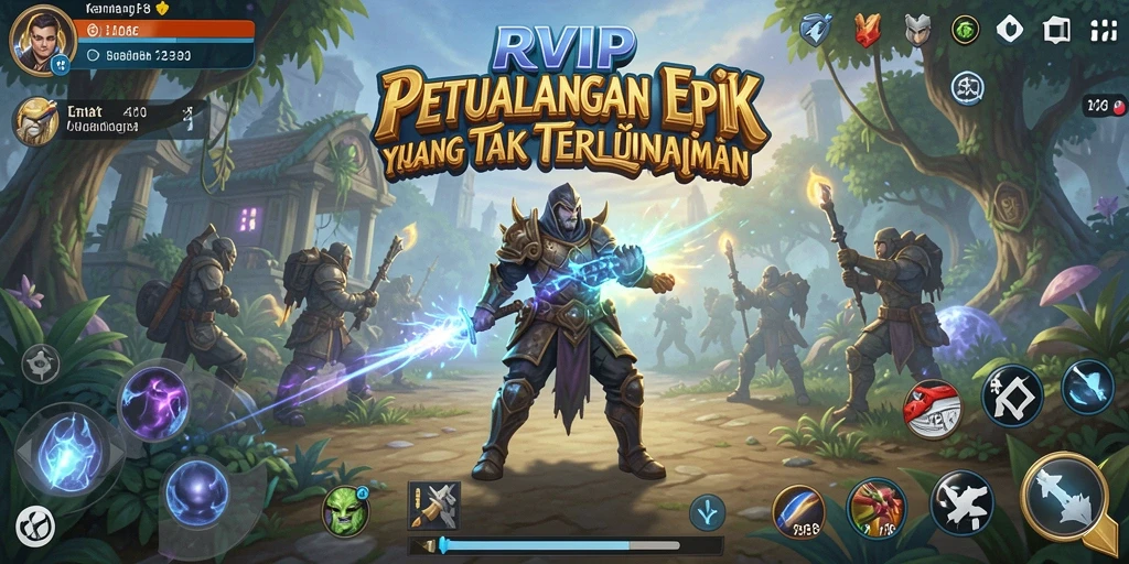 Tangkapan layar dari RVIP menampilkan aksi petualangan seru.