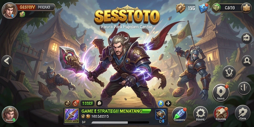 Tampilan gameplay SESETOTO yang menegangkan dan strategis.
