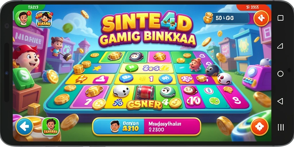Tampilan gameplay SINTE4D yang seru dan menarik saat bermain Bingo.