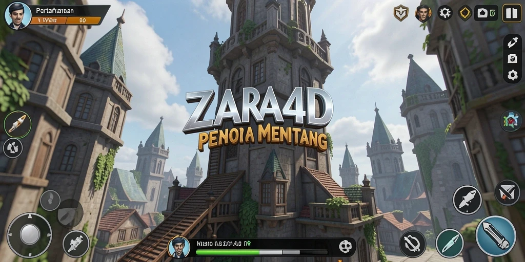 Gameplay ZARA4D yang menarik dalam genre Tower Defense.